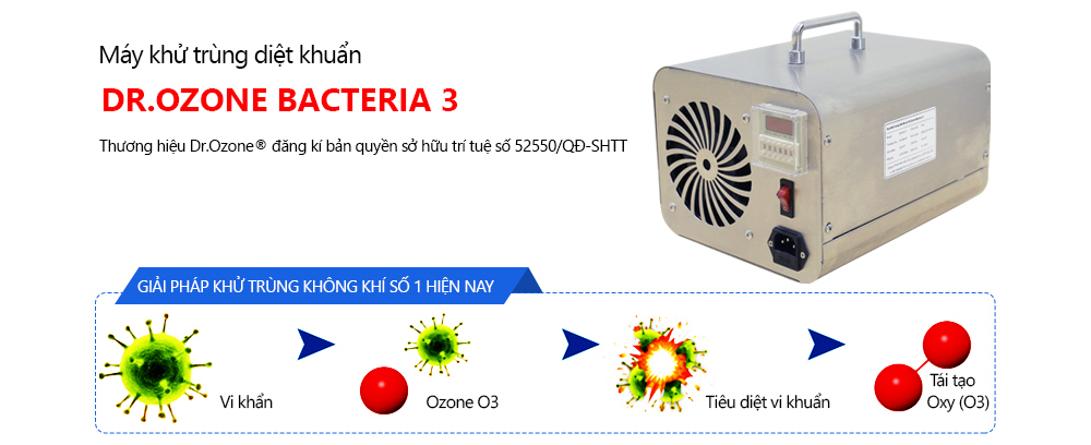 Máy khử trùng diệt khuẩn Dr.Clean Bacteria 3