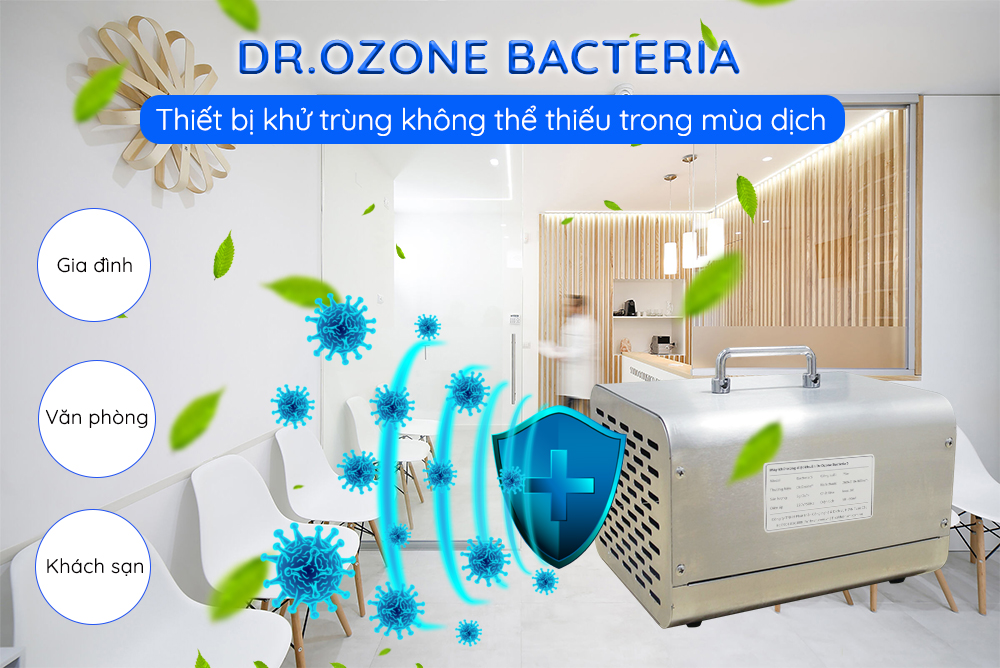 Máy khử trùng diệt khuẩn Dr.Ozone Bacteria 3