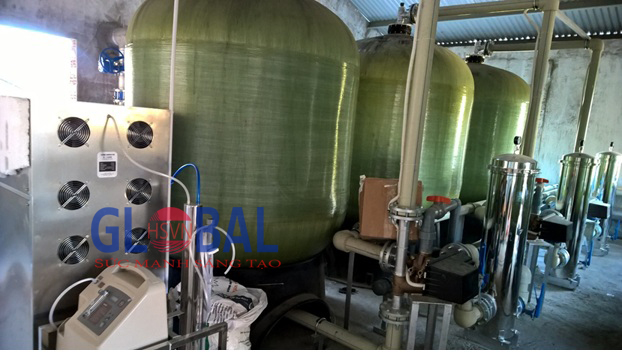 Quá trình hoàn thiện lắp đặt máy ozone công nghiệp cho hệ thống công trình của Vincom