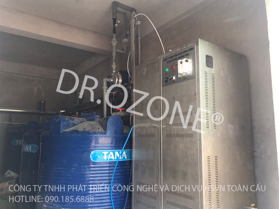 Lắp đặt máy ozone công nghiệp xử lý nước thải cho trường học tại Nam Từ Liêm, Hà Nội