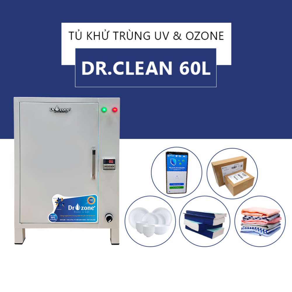 Tủ khử trùng UV & Ozone Dr.Clean 60L - 0