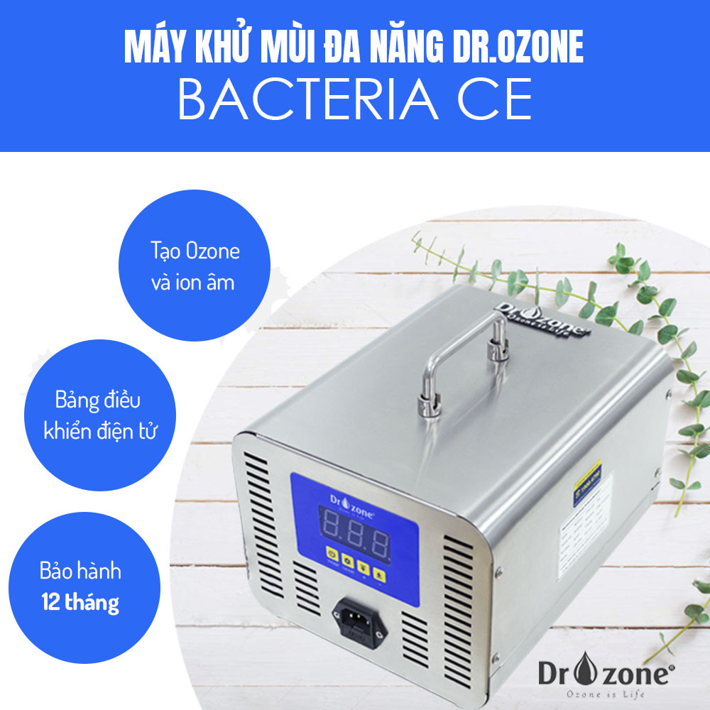 Máy Ozone khử mùi - khử trùng Dr.Ozone Bacteria CE-02 bảng điều khiển điện tử - 0