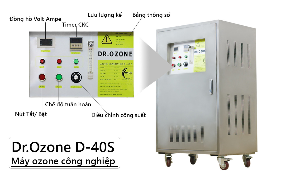 Máy ozone công nghiệp D-40S