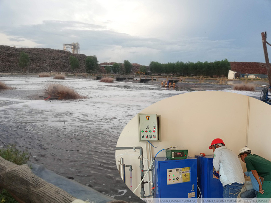 Máy ozone xử lý nước thải công nghiệp nhà máy sarb xuất ván ép