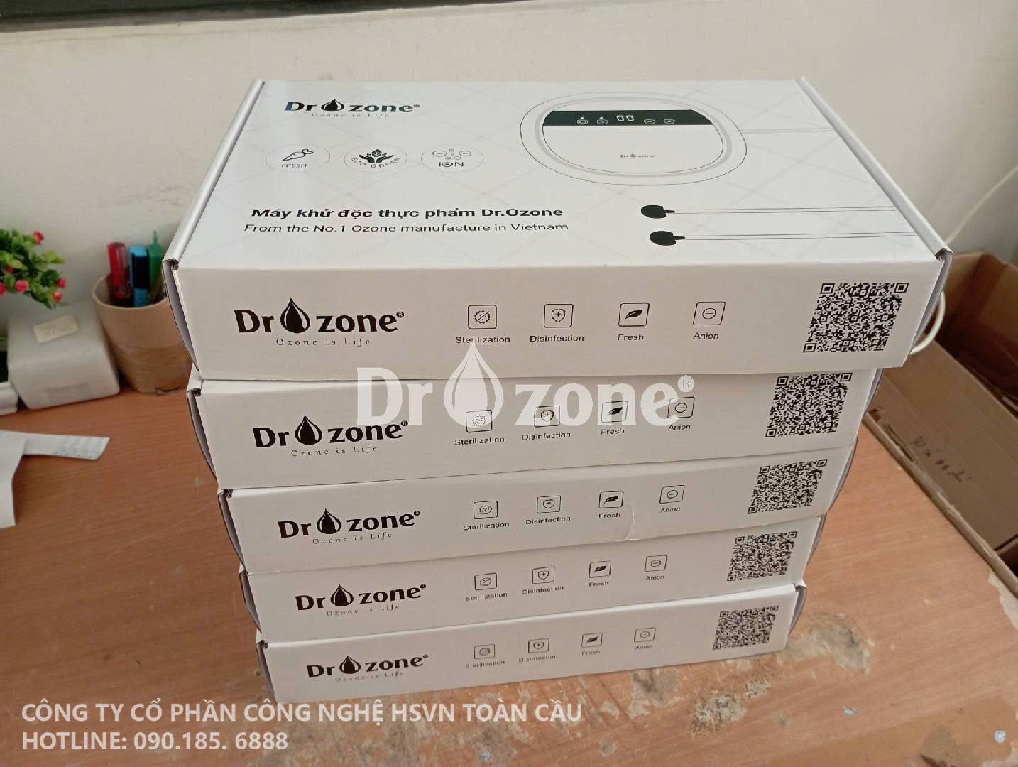 Dr.Ozone chuẩn bị giao 5 máy khửu khuẩn thực phẩm tới anh Hùng tại Quận 9, Tp.HCM