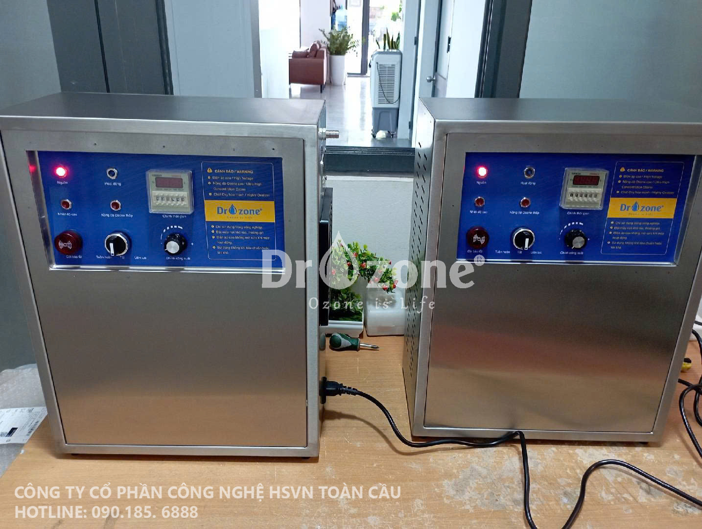 Máy Ozone Dr.Ozone tại dự án xử lý nươc cấp