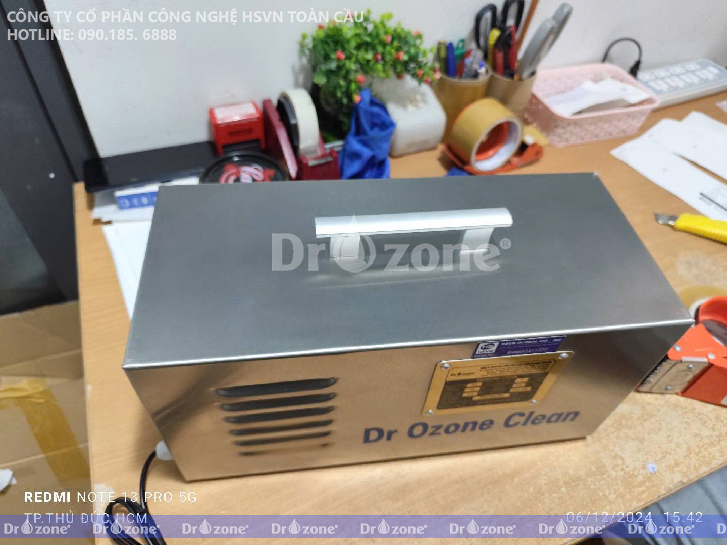 Dr.Ozone test máy Clean C2 trước khi bàn giao cho khách hàng