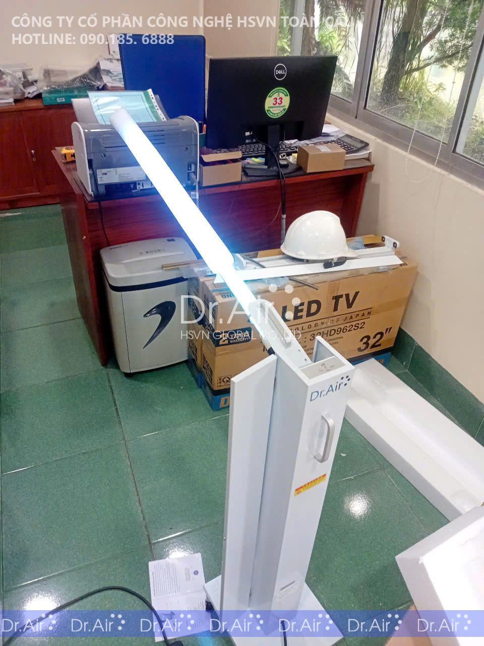 Giải Pháp Khử Trùng Văn Phòng Toàn Diện Với Công Nghệ Kép Ozone & UVC Từ Dr.Air UV-60W