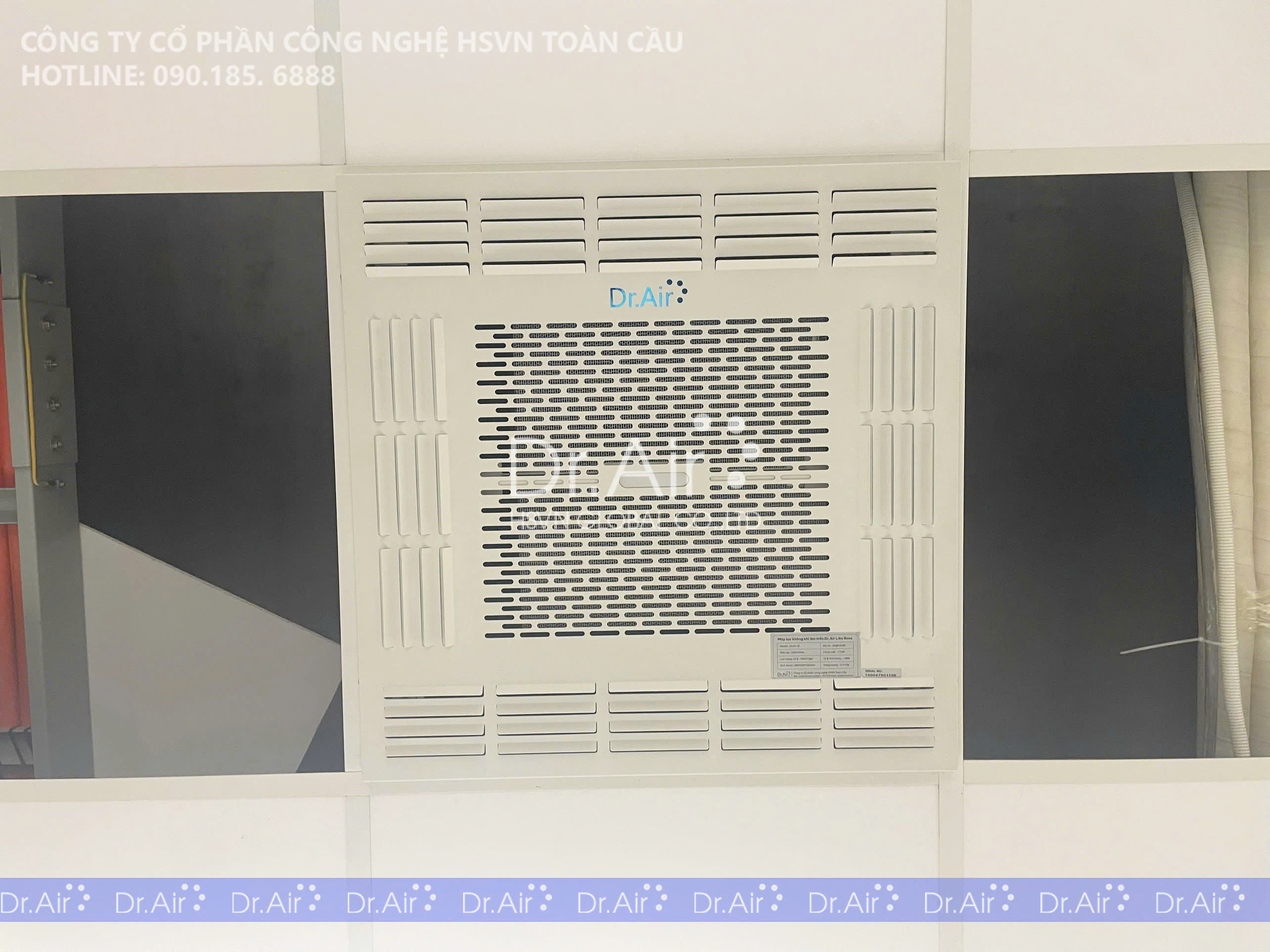 Máy lọc không khí - khử mùi - diệt khuẩn âm trần Dr.Air Like Boss