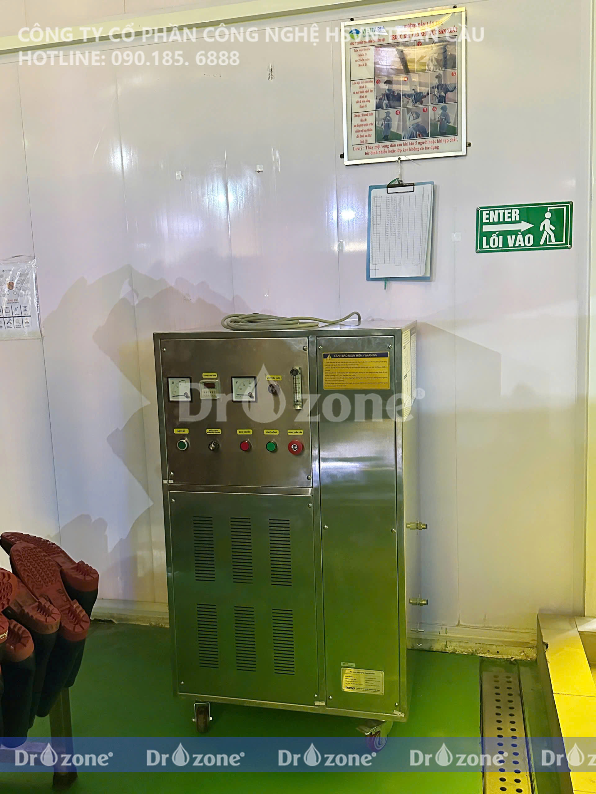 Máy Ozone công nghiệp Dr.Ozone sử dụng trong phòng sạch chế biến nông sản