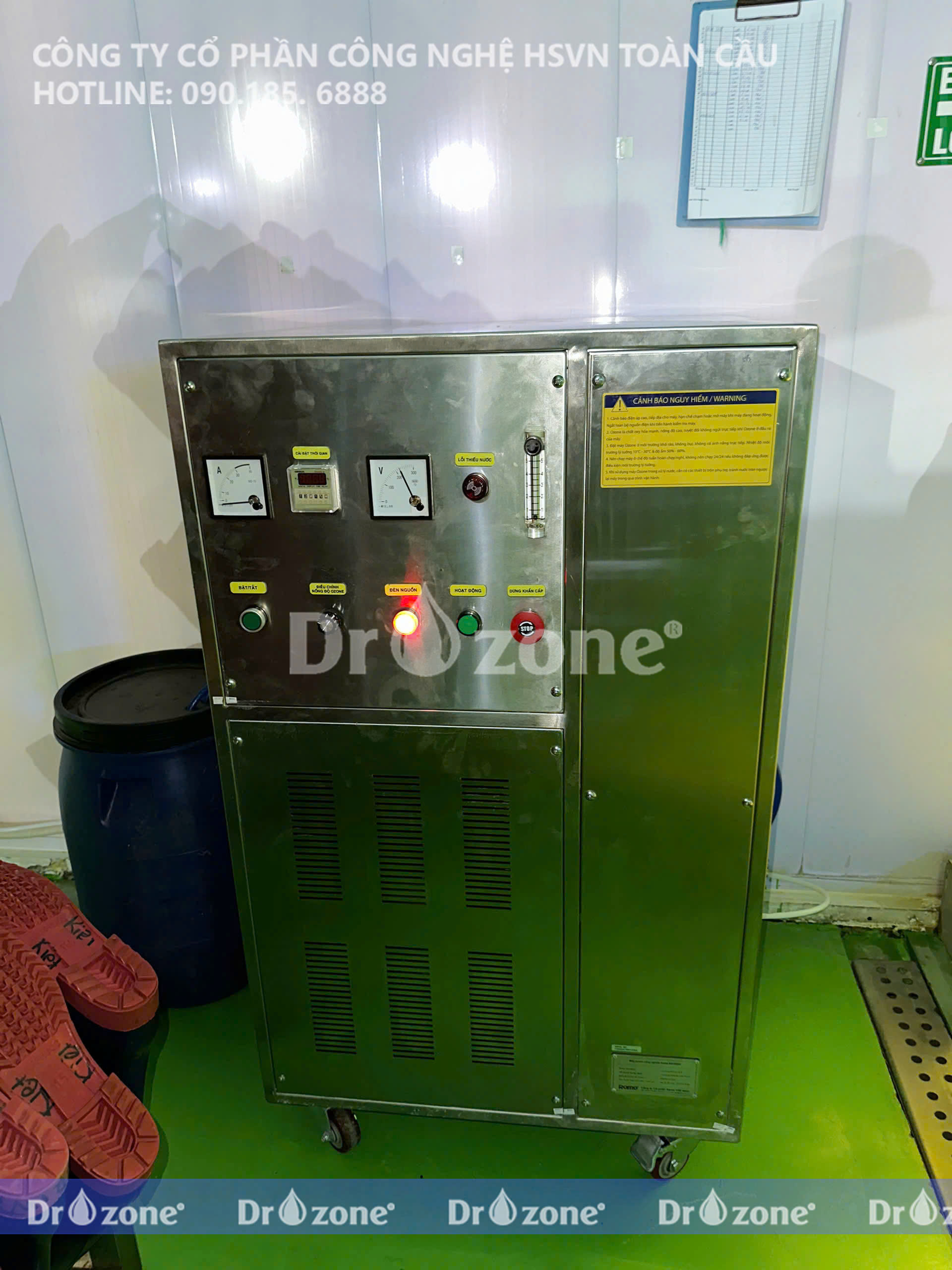 Máy ozone RO-20GH giải quyết bài toán khử trùng phòng sạch chế biến nông sản hiệu quả tại Khu công nghiệp Thành Hải, Khánh Hòa