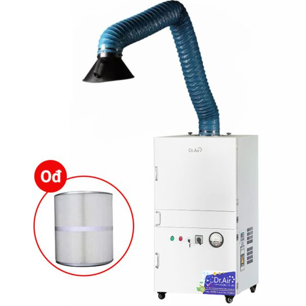 Máy lọc khói hàn di động cao cấp Dr.Air KHS-3600 Plus 2 chụp hút