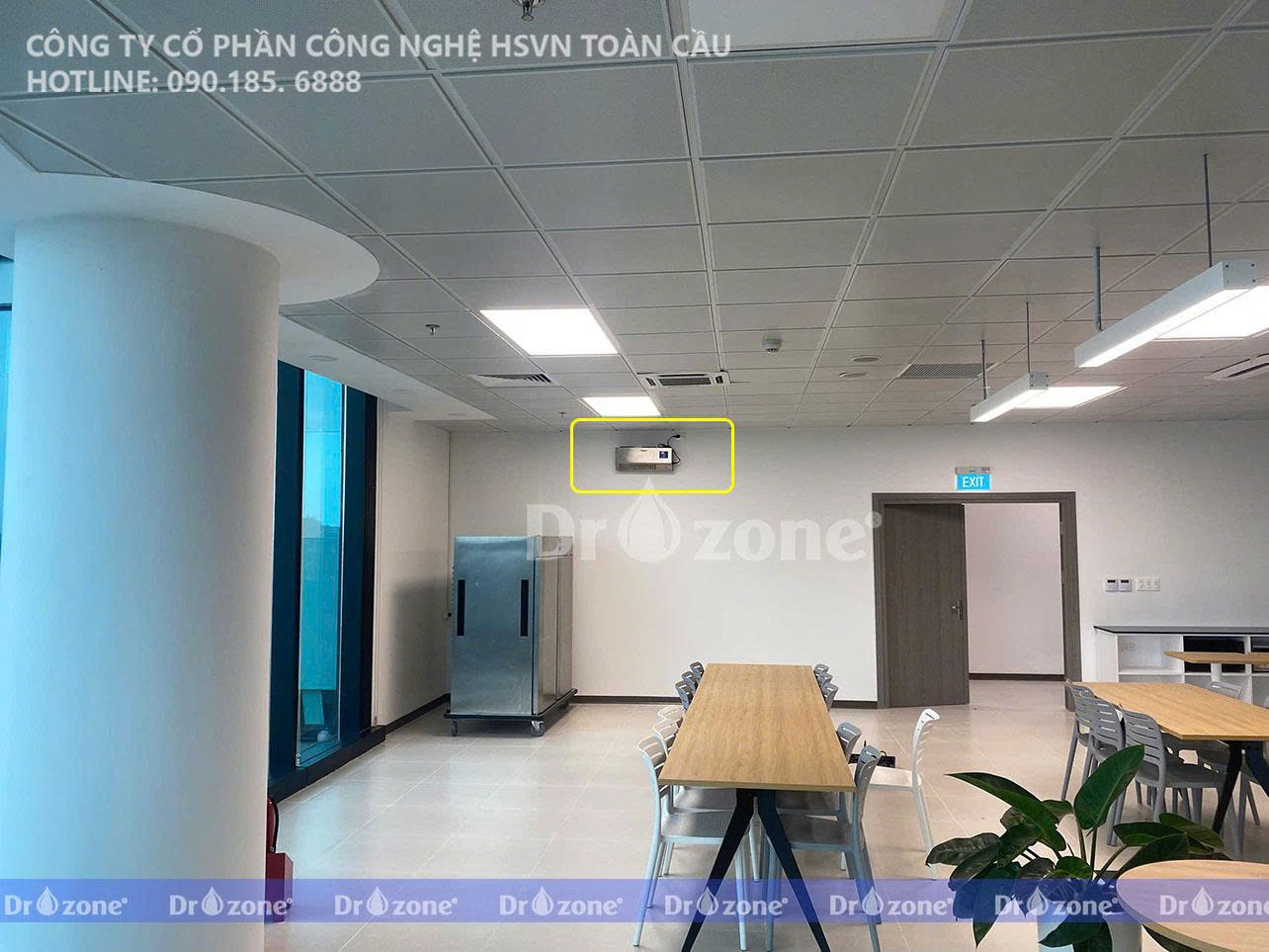 Máy Dr.Ozone Titan 10 khử mùi phòng ăn công ty