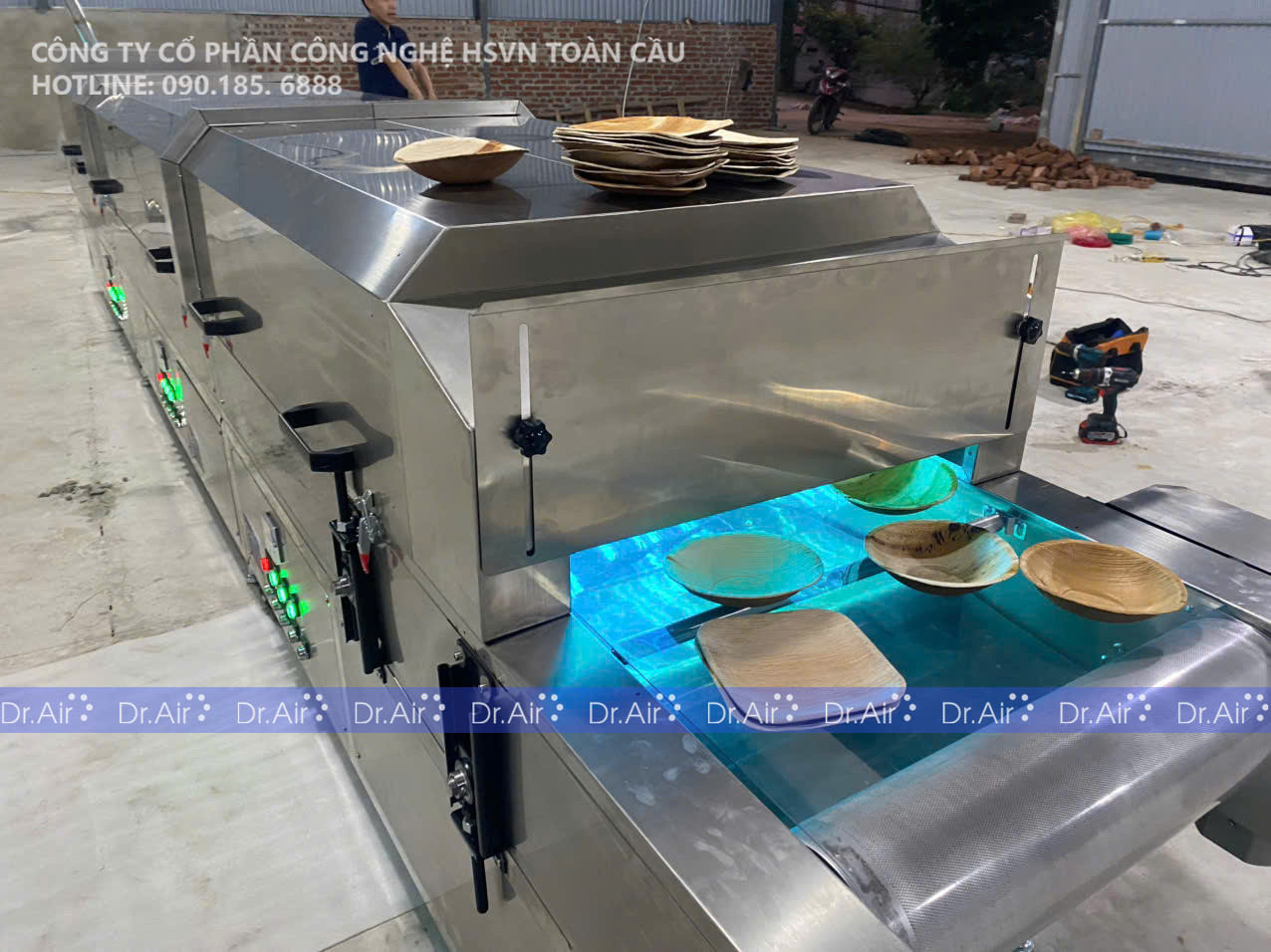 Công Ty ILEAF Lắp Đặt Hệ Băng Chuyền Khử Trùng UV Rama UV-6M Nhằm Đáp Ứng Tiêu Chuẩn Xuất Khẩu Châu Âu & Nhật Bản Cho Sản Phẩm Bát Đĩa Từ Mo Cau