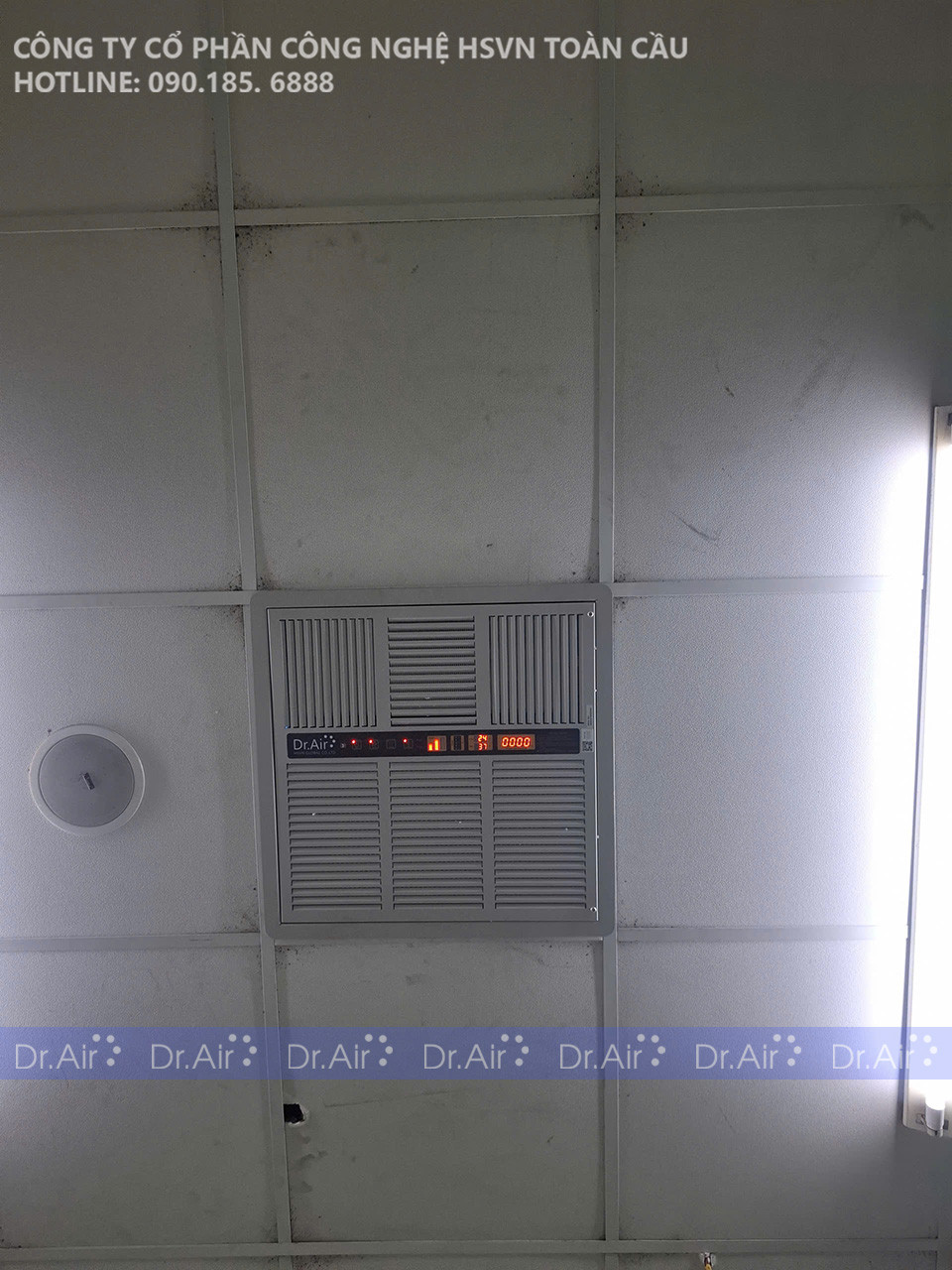 Máy lọc không khí âm trần tuần hoàn Dr.Air Double Clean 1020