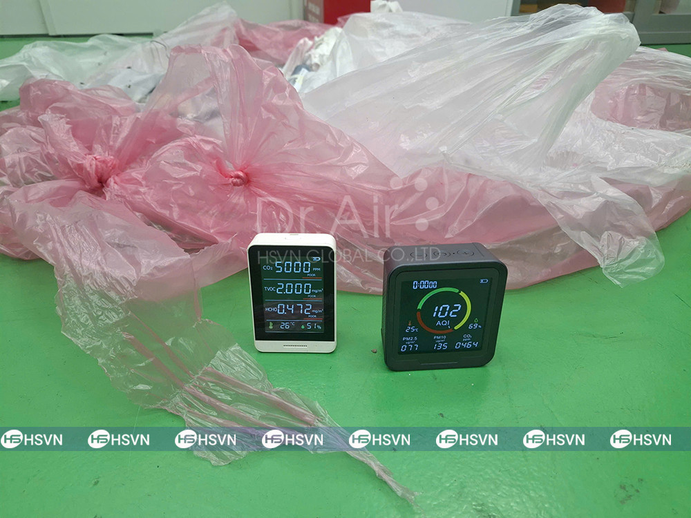 Chỉ số chất lượng không khí phòng thí nghiệm ban đầu