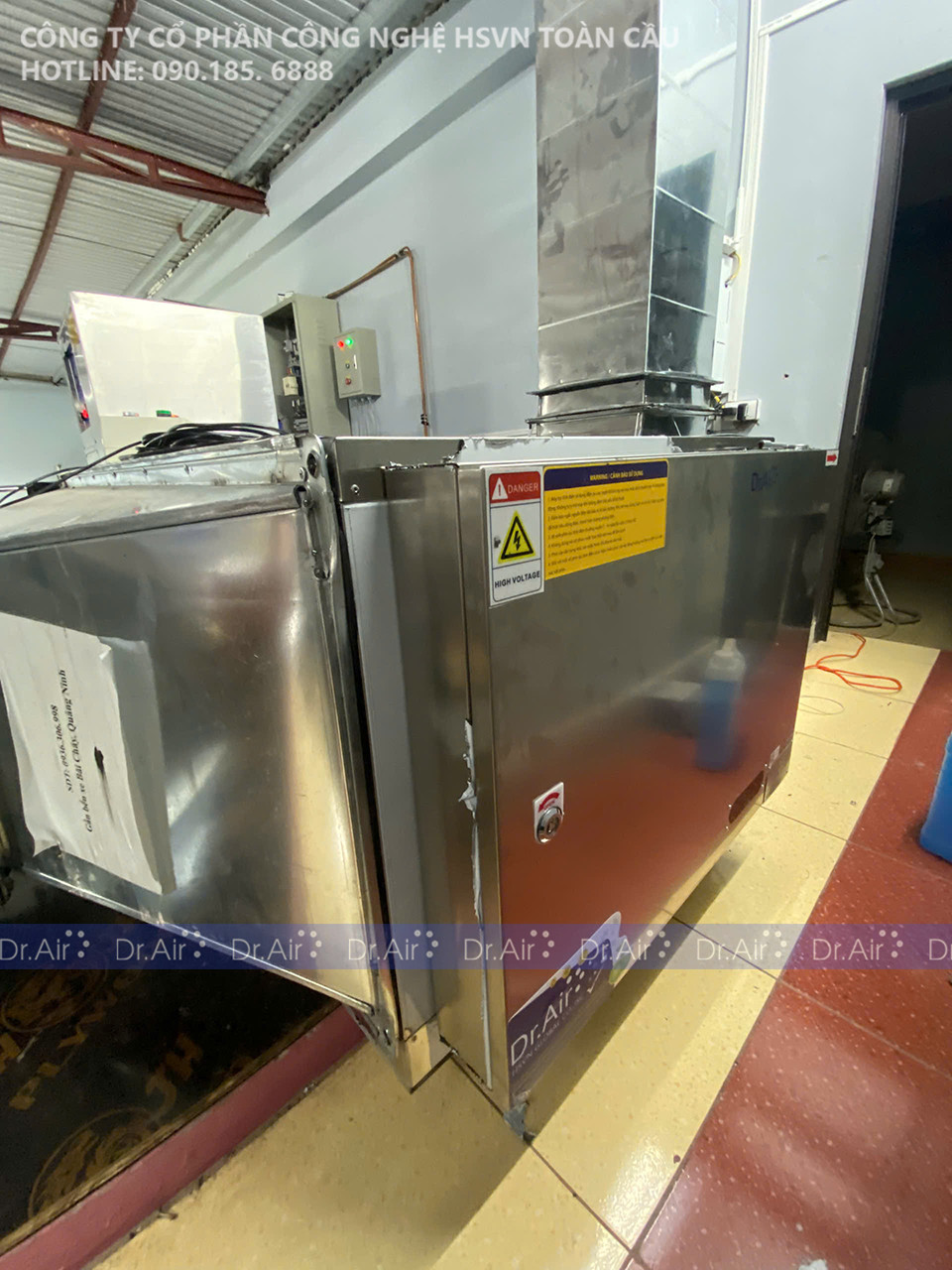 Máy lọc tĩnh điện xử lý khói bếp Dr.Air Titan MAX-15000