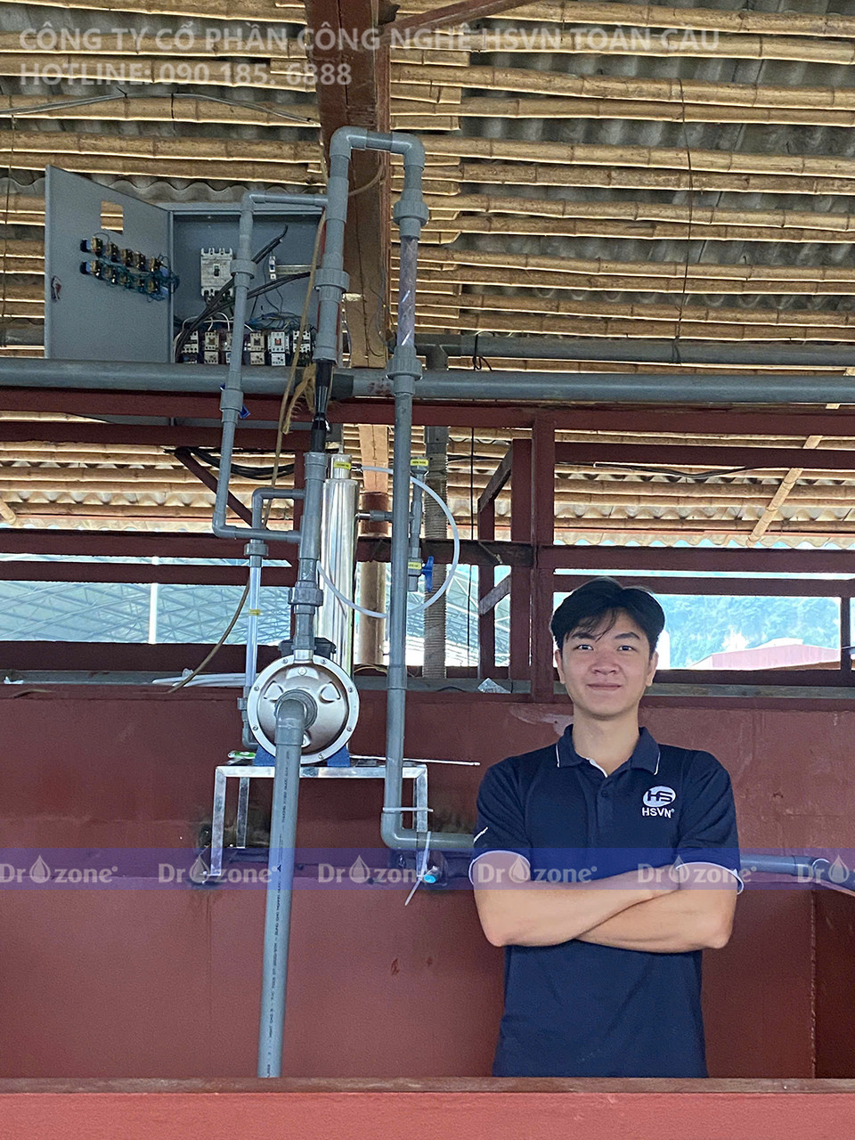 Hệ trộn chuyên dụng bao gồm Bơm trộn, Van cân bằng áp và Ejector