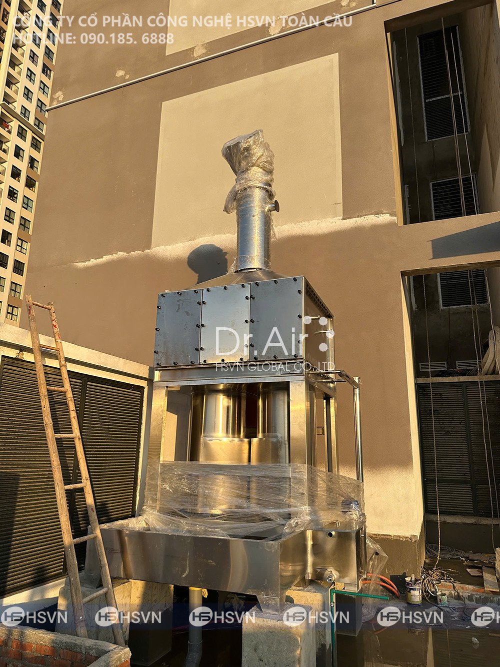 Tháp phun lốc xoáy xử lý khí thải Dr. Air TS15000