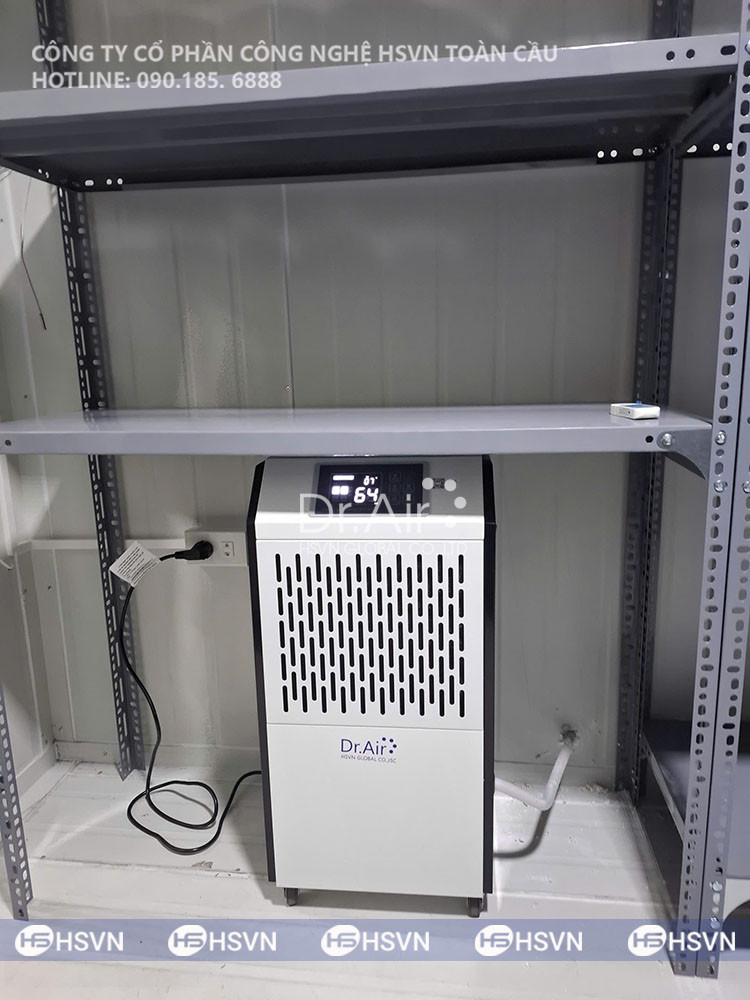 Dr.Air bàn giao máy Dr.Air HA-60L hút ẩm cho kho chưa dược phẩm tại Dương Kinh, Thành phố Hải Phòng
