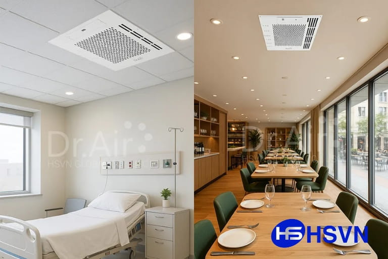 Thiết bị lọc khí và cấp khí tươi âm trần Dr.Air