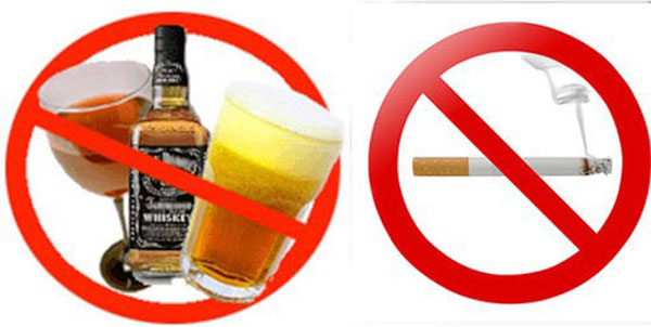 Không rượu bia thuốc lá khi mang thai