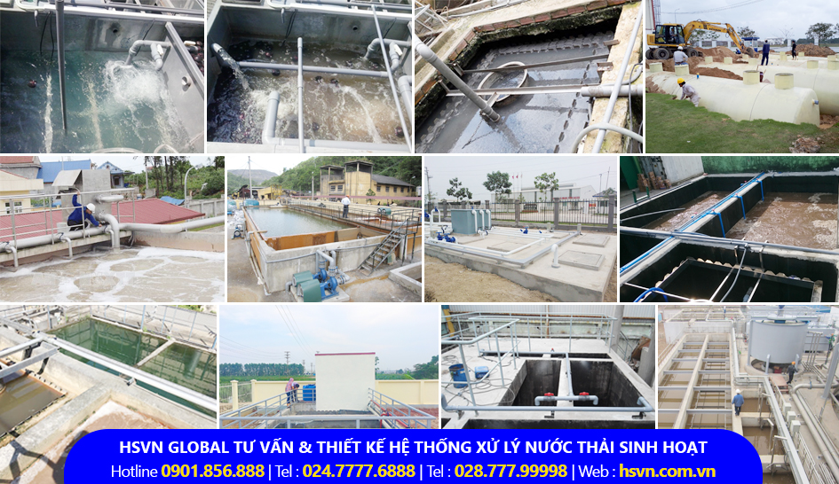 Dự án & hệ thống xử lý nước thải sinh hoạt