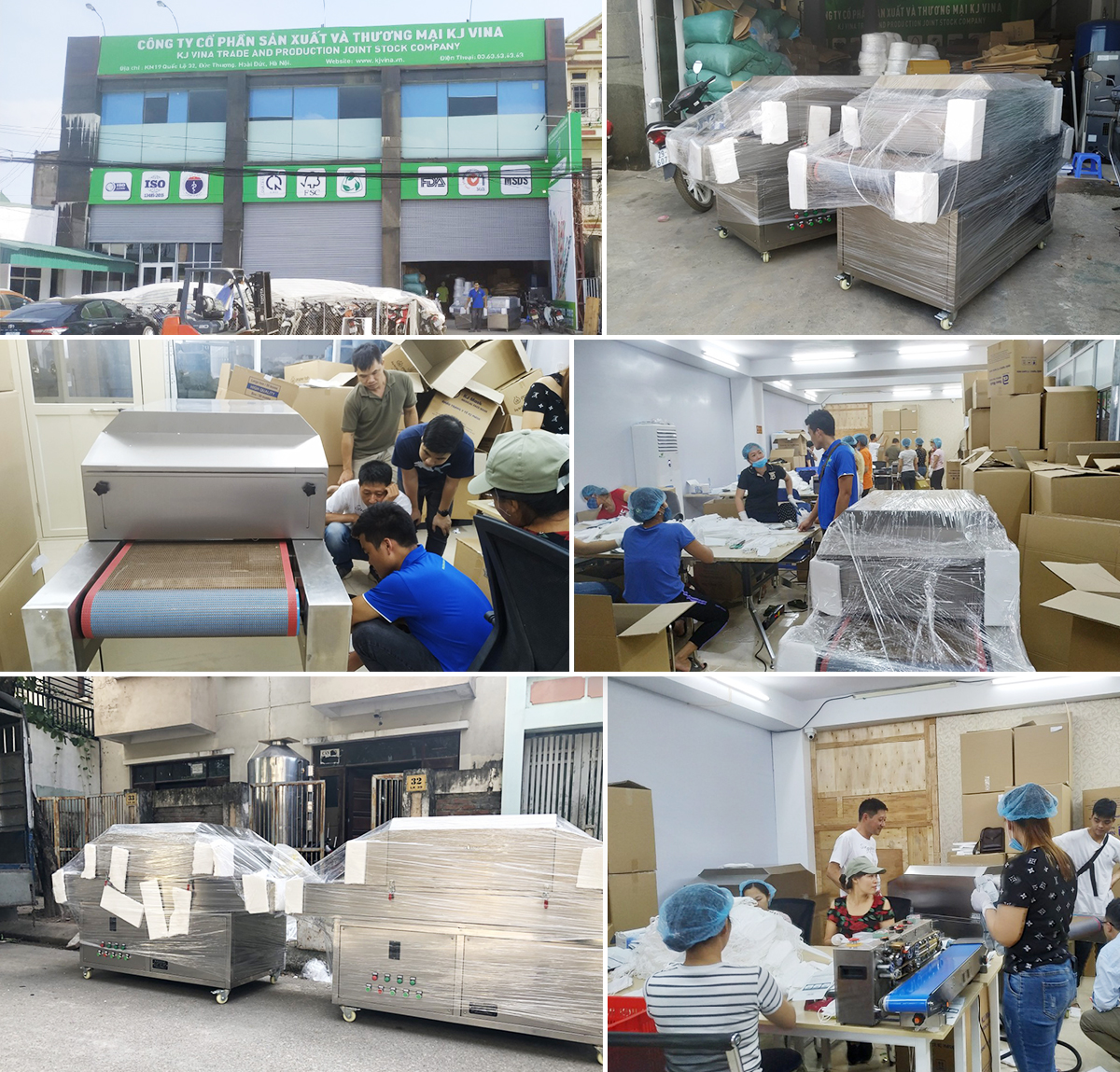HSVN Toàn cầu bàn giao 2 hệ băng truyền khử trùng UV Dr.Clean UV320-16B cho công ty sản xuất khẩu trang KJ Vina