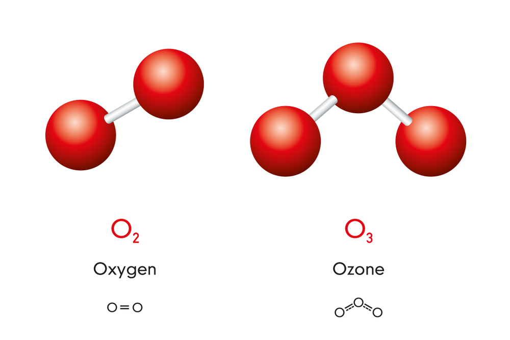 Cấu trúc hóa học của ozone