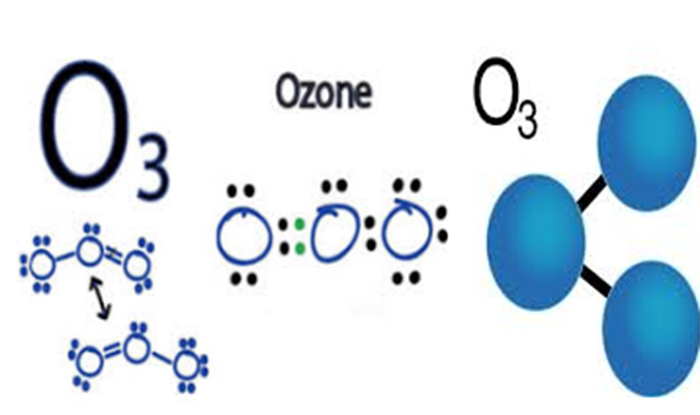 Cấu tạo phân tử ozone 