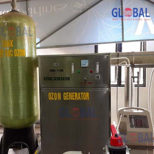 Vinhome Skylake xử lý khử trùng nước cấp sinh hoạt bằng máy ozone công nghiệp D-120S