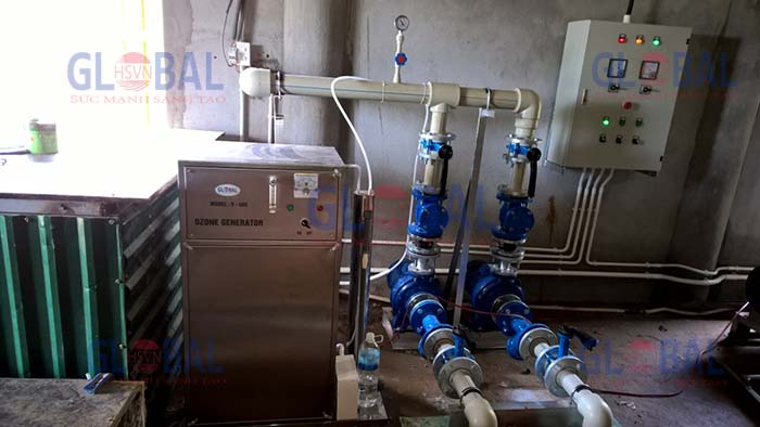 Sử dụng máy ozone công nghiệp trong xử lý nước sinh hoạt